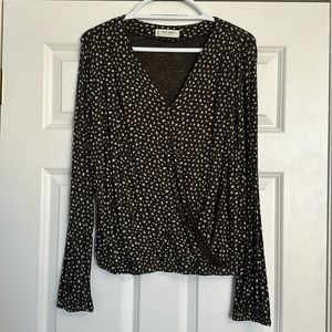 Lucky Brand front wrap blouse Large